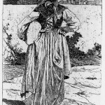 Giovanni Fattori: La donna del Gabbro (acquaforte)