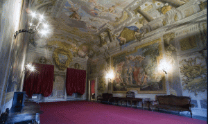 Una delle stanze interne di Palazzo Mansi, sede il 27 Febbraio del concerto “Affetti amorosi” 