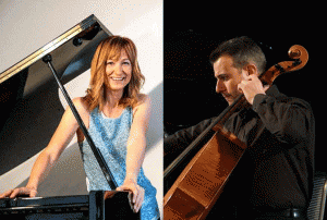 Il violoncellista Ivo Scarponi e dalla pianista Moira Michelini in concerto il 15 maggio a Villa Roncioni per il Festival Musicale Internazionale  di San Giuliano Terme